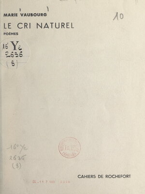 cover image of Le cri naturel